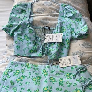 Shirt and Skort Floral Set